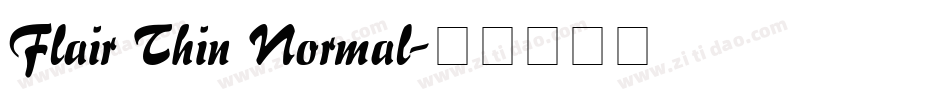 Flair Thin Normal字体转换